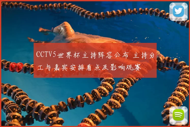 CCTV5世界杯主持阵容公布 主持分工与嘉宾安排看点及影响观赛